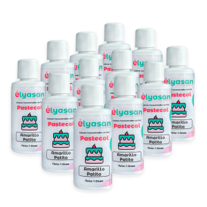 Colorante en Gel Colores Varios #1 Pastecol Elyasan 30ml Pack 12und