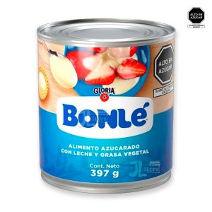 Manjar Alimento Azucarado con Leche y Grasa vegetal 397gr Bonle